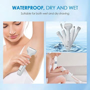 5 in 1 Facial Hair Removal and Bikini Hair Trimmer for Women, Nose Eyebrow pubic Hair Trimmer,Replaceable Electric Razors,...