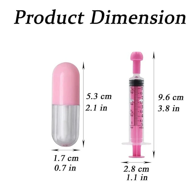 10 Pcs 2 ml Empty Lip Gloss Tubes Containers, Lip Balm Bottle with 5 ml Refillable Squeeze Tube - Product Image