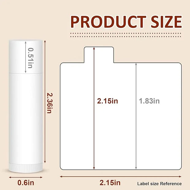 120 Pack Lip Balm Unlabeled, Natural