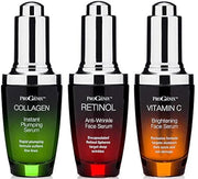 Professional Skin Care Set. Anti-aging Serum Set Contains Collagen Serum, Retinol Serum, Vitamin C Serum. Helps W/Appearan...