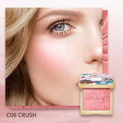 CATKIN Cheek Powder Blush Baked Pink Makeup Blusher Creamy Light Weight Long Lasting Natural Shimmer Finish 10g (C08 Crush...
