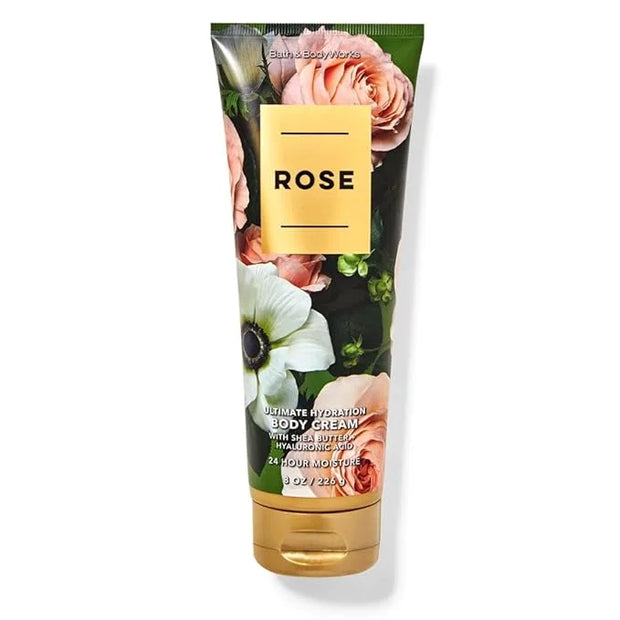 Bath and Body Works Rose Ultra Shea Body Cream 8 Ounce Medern Delicate - Product Image