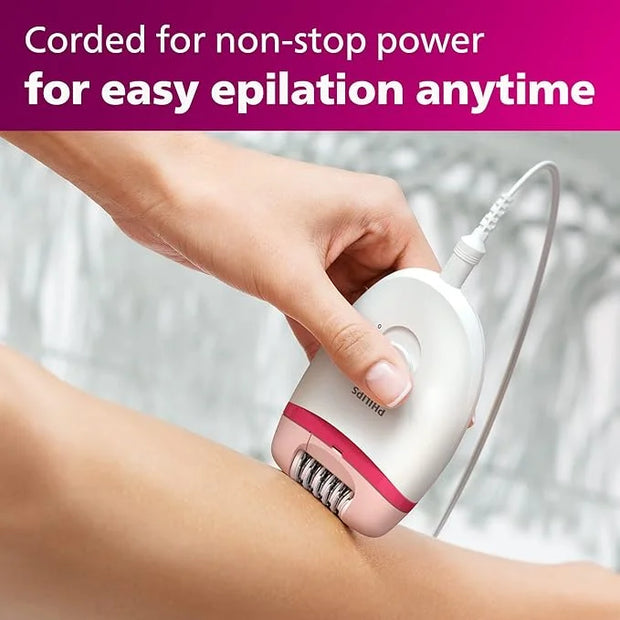 Philips Beauty Satinelle Essential Compact Hair Removal Epilator for Women, BRE235/04 (Corded Use Only) - Product Image