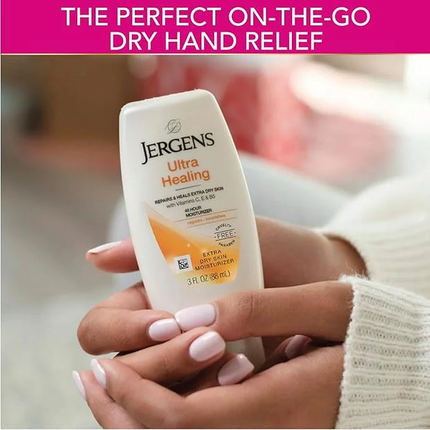 Jergens Ultra Healing Dry Skin Lotion, Hand and Body Moisturizer for Quick Absorption into Extra Dry Skin with Hydralucenc...