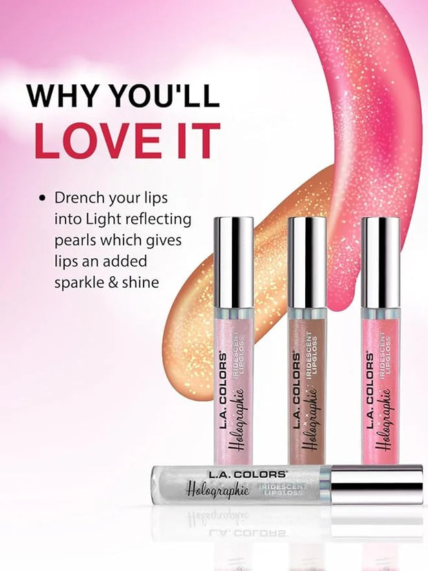 L.A. COLORS Holographic Iridescent Lipgloss, Sugared CLG421 - Product Image