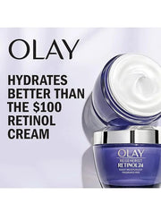 Olay Retinol + Peptide 24 Fragrance Free Night Moisturizer, 1.7 OZ (2 Packs) - Product Image