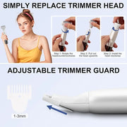 5 in 1 Bikini Trimmer for Women - Electric Razors for Women, Cordless Rechargeable Electric Shaver, IPX7 Waterproof Wet Dr...