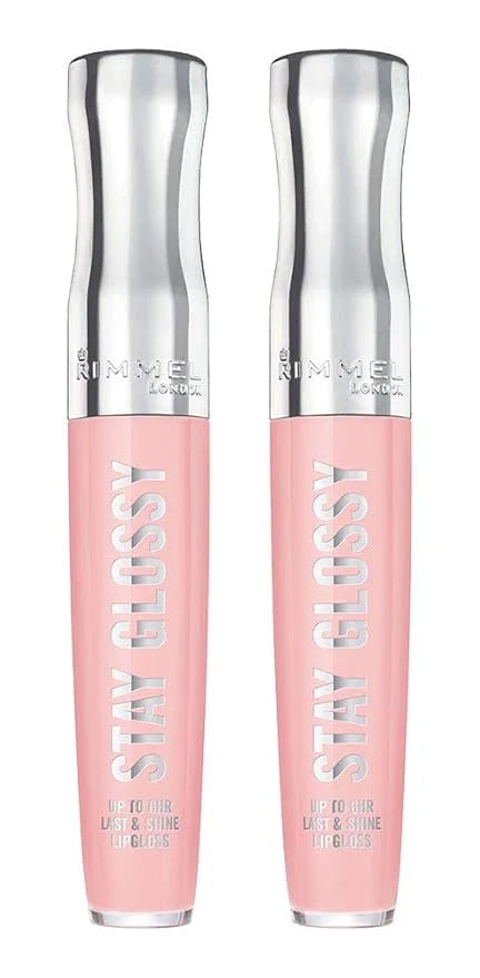 Rimmel Stay Glossy 6HR Lip Gloss, Sundae Best, 0.18 Fl Oz (Pack of 2) - Product Image
