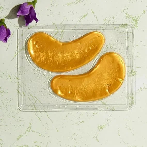 24K Gold Under Eye Patches with Collagen, Deep Hydration & Anti-Aging Treatment pack of 12 - Product Image