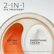 RoC Derm Correxion Dual Eye Cream with Advanced Retinol + Peptides for Puffy Eyes and Dark Circles, (.68 oz) with Retinol ...