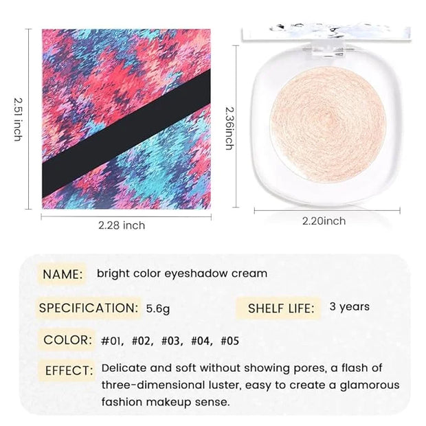 Monochrome Matte Eyeshadow Makeup Palette, Highly Pigmented Champagne Gold Eyeshadow Palette,Shimmer Pressed Powder Eye sh...