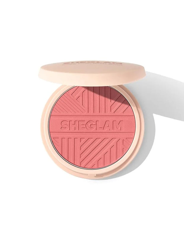 SHEGLAM Divine Flush Matte Blush Powder - Highly Pigmented, Non-Fading, Long Lasting, Lightweight Natural Blush for Face M...