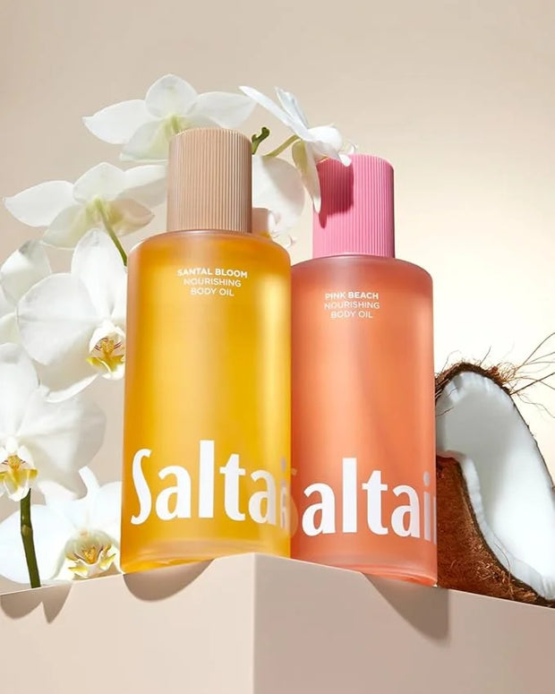 Saltair Body Oil. Jumbo Size Santal Bloom After Shower and Bath Oil Moisturizer for Women and Men. Botanical, Non-Greasy, ...