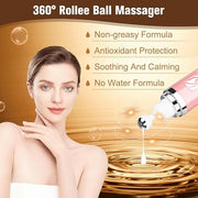 5% Caffeine Eye Serum, Eye Cream with 360°Massage Ball for Dark Circles and Puffiness, Fine Lines and Under Eye Bags, 0.5 ...