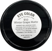 Winter Grape Matte Dark Purple Mauve Pressed Powder Single Vegan Eyeshadow; Talc, Paraben & Cruelty Free - Product Image