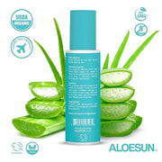 After Sun Face and Body Spray | Organic Aloe Vera Gel with Pure Lavender Essential Oil | Sunburn Relief Natural Aftersun S...