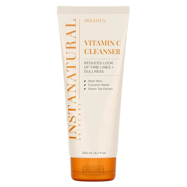 InstaNatural Vitamin C Cleanser Face Wash, Brightens and Reduces Signs of Aging, Fine Lines and Uneven Texture, with Cocon...