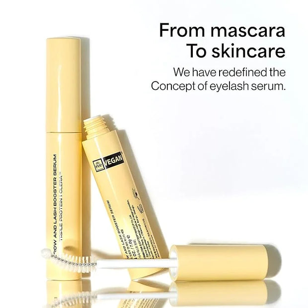 ENTROPY MAKEUP Brow & Lash Enhance Boost Serum - Eyelash Growth Serum for Fuller Lashes & Brows, Biotin & Madecassoside No...