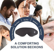 Heated Eye Mask Cordless, Warm Eye Compress for Dry Eyes, Eye Heating Pad for Travel, Dry Eye Mask Heat Therapy for Soothe...