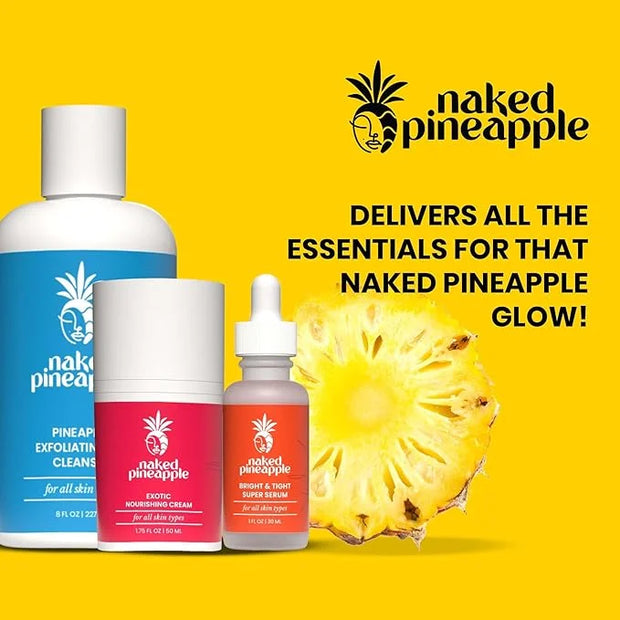Starter Kit - Skincare Trio with Cleanser, Radiance & Tight Serum, and Nourishing Cream for Hydrated, Firm & Glowing Skin ...