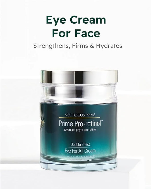 Isa Knox AGE FOCUS Prime Double Effect Eye For All Cream Set (3.4fl oz) - Korean Skin care Set, Anti Aging, Lightweight Ri...