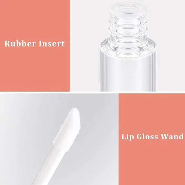 30 Piece Lip Gloss Tube 10 ml Empty Refillable Lip Balm Bottle Clear Plastic Gloss Container Reusable Lipstick Bottle with...