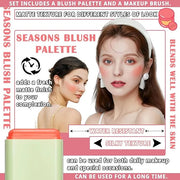 Blush Cream for Cheeks,Face Matte Contour Blush Makeup,Buildable Shimmer Facial Cheek Blusher Shades,Blendable Cosmetic Ma...