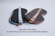 Premium 25 Momme Mulberry Silk Eye Mask for Sleeping (Frosty Blue) - Product Image