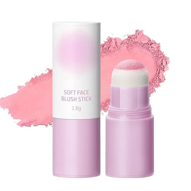 Soft Face Blush Stick, Matte Natural Long Lasting Blush for a Flawless Finish, Creamy Blendable Formula for All Skin Types...