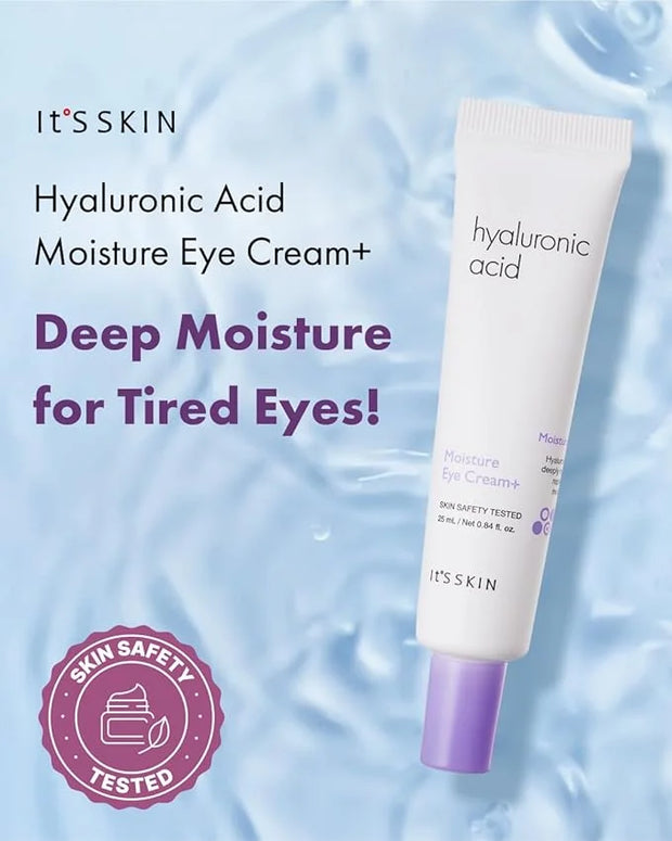 It'S SKIN Hyaluronic Acid Moisture Eye Cream, Moisturizing & Anti-Wrinkle Eye Treatment Moisturizer, Puffy Eyes & Dark Cir...