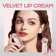 Mistine Makeup Velvet Lip Gloss Matte Lip Cream Liquid Lipstick Softening with Hyaluronic Acid Lip Tint, Non-Sticky Lightw...