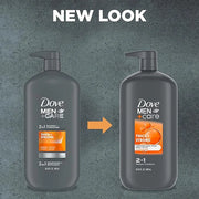 DOVE MEN + CARE 2-in-1 Shampoo + Conditioner Thick + Strong for Fortifying Hair from Root to Tip, with Calcium, 31 oz - Pr...