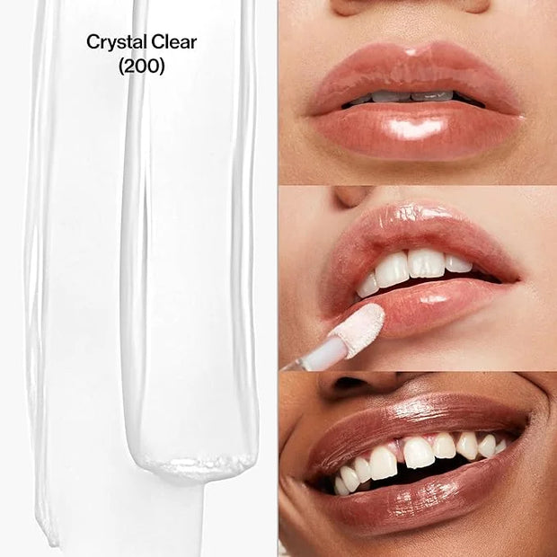 Revlon Super Lustrous Lip Gloss, Non-Sticky, Hydrating, High Shine Finish, 200 Crystal Clear, 0.13 oz - Product Image