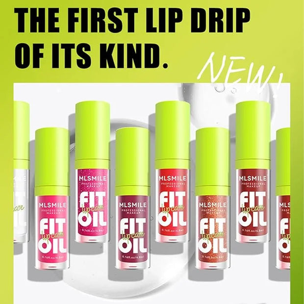 Lip Oil Lip Glaze, Soft Brush Head Hydrating Lip Glow Oil,Shiny Transparent Lip Gloss Plumping,Long Lasting Nourishing Non...