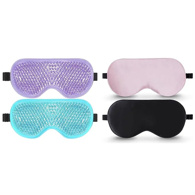 BeeVines Gel Eye Masks & Silk Sleep Mask - Product Image