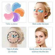 Under Eye Patches for Puffy eyes, 10Pairs eye gel pads for Dark Circles and Puffiness, hydrating Eye Mask for Wrinkles Ant...