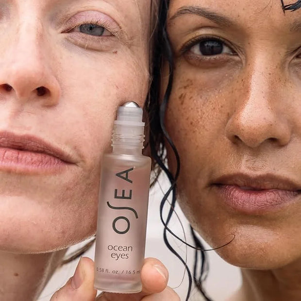 OSEA Ocean Eyes® Age-Defying Eye Serum - For Dark Circles, Puffiness - Cooling Roller Ball Applicator - Hyaluronic Acid, P...