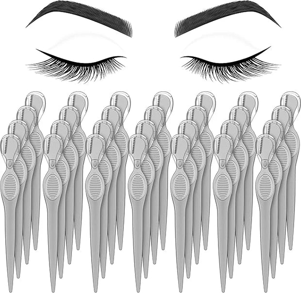 Mudder 28 Pcs Eyebrow Razor Knife Shaver Trimmer Shaver Multipurpose Exfoliating Tool Facial Hair Removal for Women Valent...