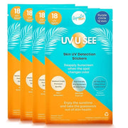 UV Stickers for Sunscreen Reapplication to Avoid Burns - Sunscreen Reminder Stickers You Can Wear All Day - Sweat & Waterp...