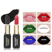 Nude Lipstick Matte, Sports Matte Painting Stick, Halloween Lip Tint Stain High Pigment Smooth Long-Lasting Wear Non-Stick...