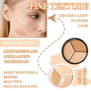 3 Colors Correcting Concealer Makeup Cream Contour Palette,Cream