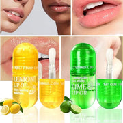 Hydrating Lip Oil Pack, 2 Pack Clear Fruit Extract Lip Oil Set or Lip Color and Shine, Dry Lip's Moisturizing Hydrating an...