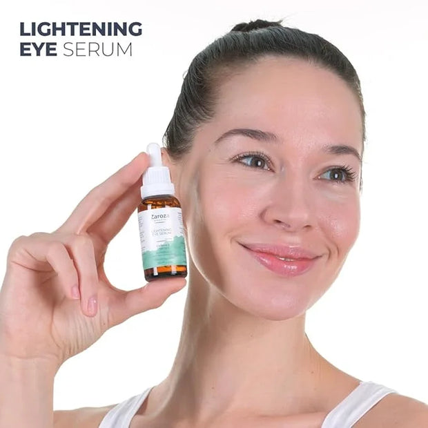 Lightening Serum – Caffeine & Vitamin C Under Eye Treatment for Dark Circles, Puffiness, Fine Lines – Hydrating & Brighten...