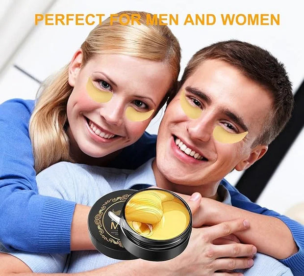 Under Eye Patches, 24K Gold Eye Mask, Eye Patches for Puffy Eyes and Dark Circles Reduce Eye Bags Fine Lines Smooth Wrinkl...