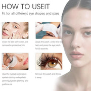 50 Pair V Shape Under Eye Gel Pads Hydrogel Eye Patches For Eyelash Extension, Lint Free Under Hydrogel Eye Mask Pads Lash...
