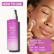Pacifica Face Moisturizer Lotion - Dreamy Youth Day & Night Face Cream, Daily Skincare, Grapeseed Oil, Peptides, Hydrating...