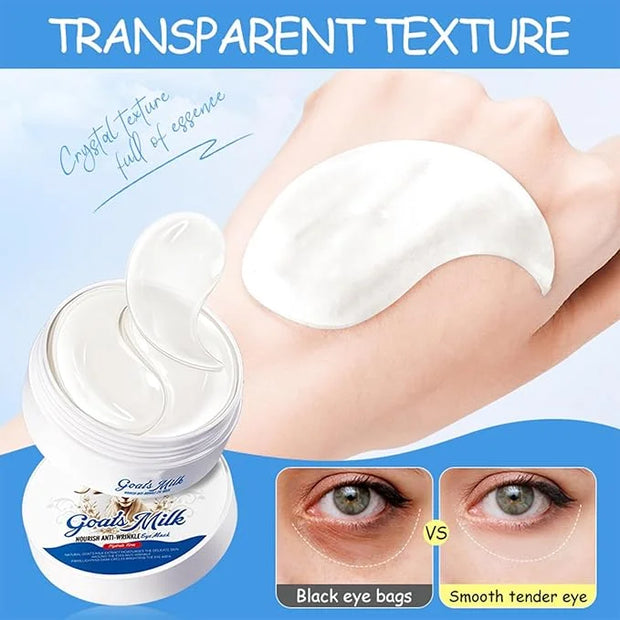 Under Eye Patches for Dark Circles & Puffy Eyes - 60 Pairs Hydrating Eye Mask with Hyaluronic Acid,Hydrolyzed Elastin&Goat...