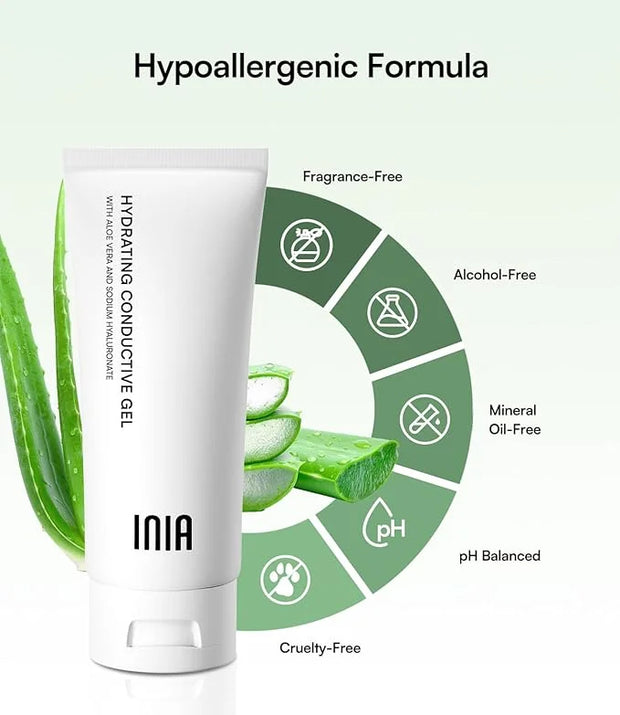 Micro-current Conductive Gel for Korean Skin Care Machines & Face Massagers – Hydrating Gel Primer with Hyaluronic Acid Fa...