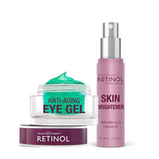 Retinol Eye Gel - Reduces Puffiness & Dark Circles, Restores Elasticity Skin Brightener – Skin Tone Corrector - Minimizes ...
