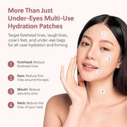 QUIA Collagen Eye Patches – Instantly De-Puff & Brighten Under-Eyes – No-Slip Hydrating Masks for Dark Circles, Eye Bags &...